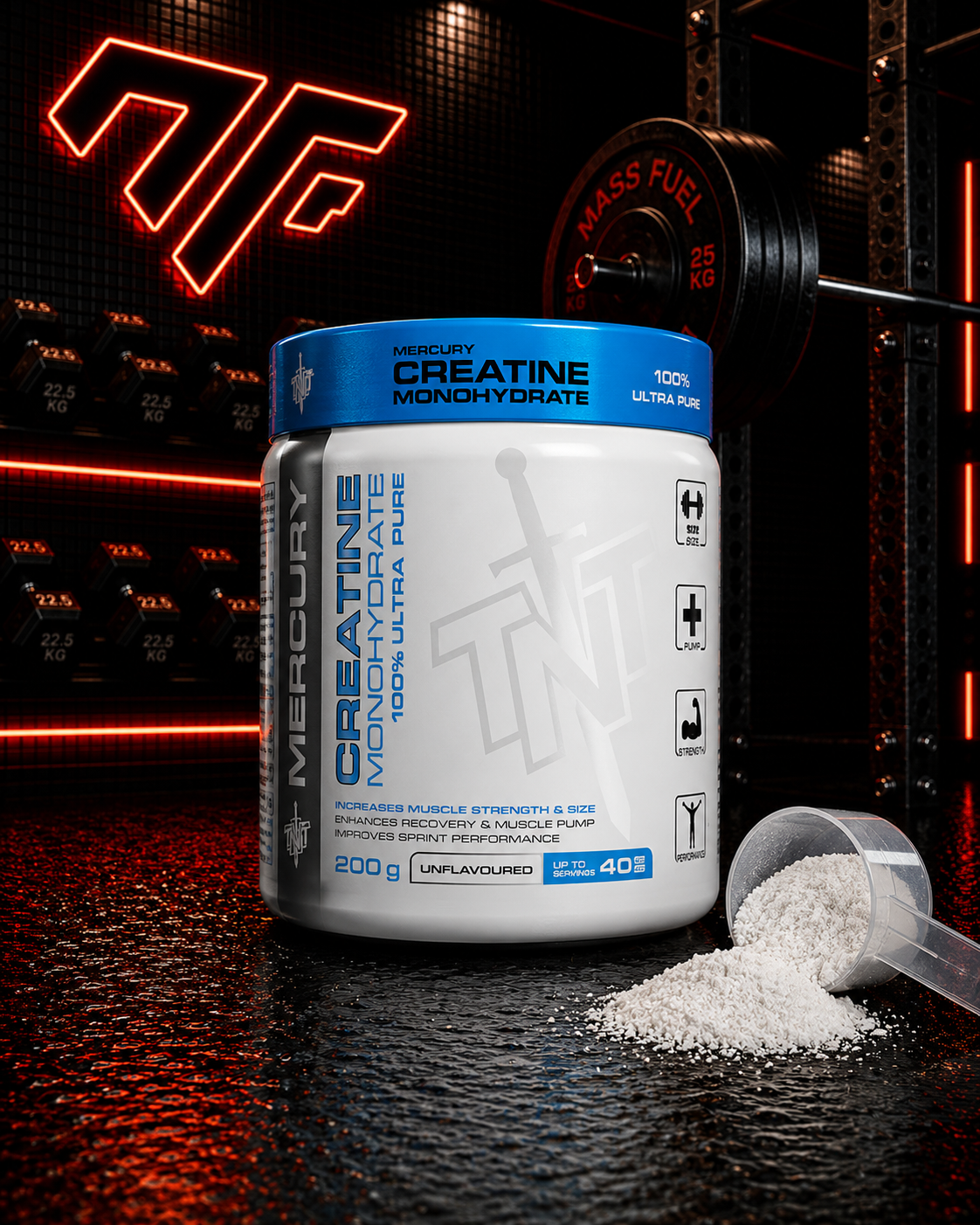 TNT Mercury Creatine Monohydrate 100% Ultra Pure