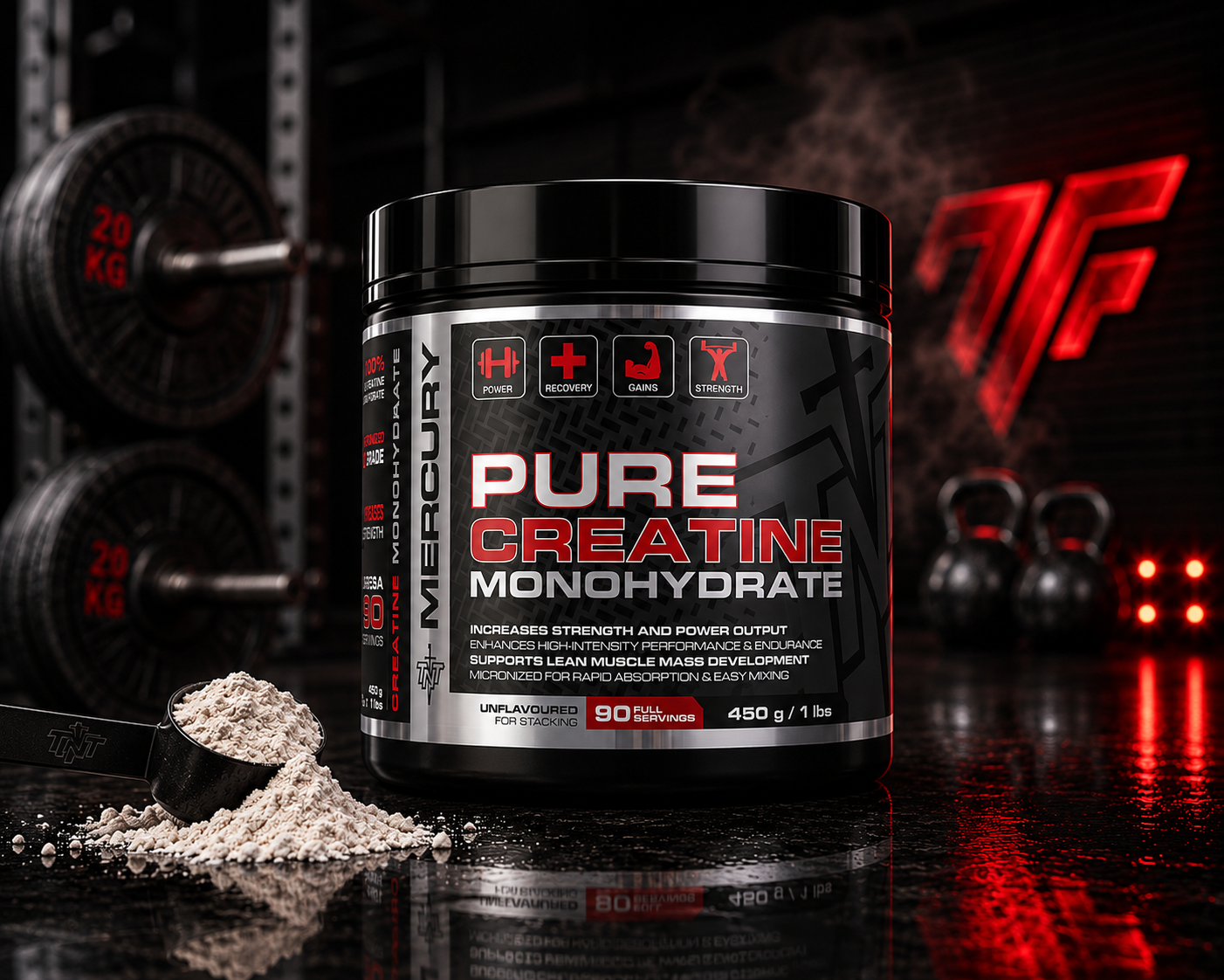 TNT Mercury Pure Creatine Monohydrate 450g