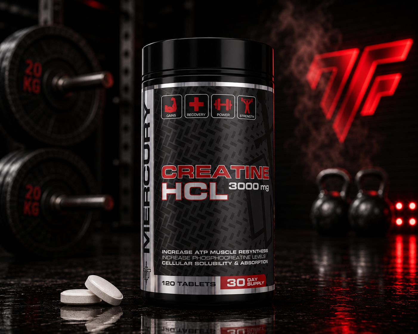TNT Mercury Creatine HCL 3000mg